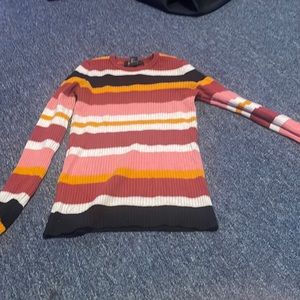 long sleeve striped sweater